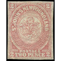 newfoundland stamp 17ii 1861 third pence issue 2d 1861