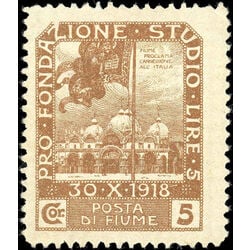 fiume stamp b13 church of st mark s venice 1921