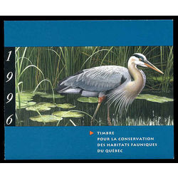 quebec wildlife habitat conservation stamp qw9 great blue heron by jean charles daumas 7 50 1996
