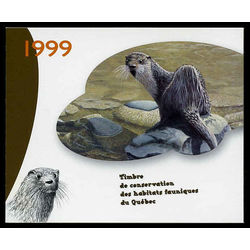 quebec wildlife habitat conservation stamp qw12d river otter by daniel gagne 10 1999