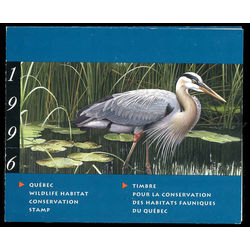 quebec wildlife habitat conservation stamp qw9e great blue heron by jean charles daumas 1996