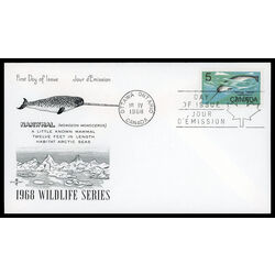 canada stamp 480 narwhal 5 1968 FDC