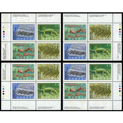 canada stamp 1309a prehistoric life in canada 2 1991 PB SET