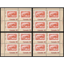 canada stamp 910 champlain s departure no 102 30 1982 PB SET