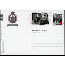 canada stamp prepaid postage cards ux413 wait for me daddy 2014