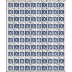 canada stamp 554i snowflake 6 1971 M PANE BL