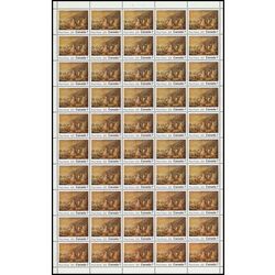 canada stamp 553 indian encampment on lake huron 7 1971 M PANE BL