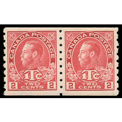 canada stamp mr war tax mr6iipa war tax coil pair 1916