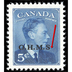 canada stamp o official o15ac king george vi postes postage 5 1950