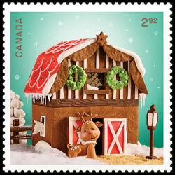 canada stamp 3466c holiday gingerbread houses 2 92 2024