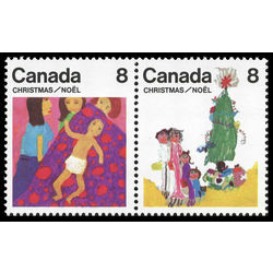 canada stamp 677at1 child family christmas 1975