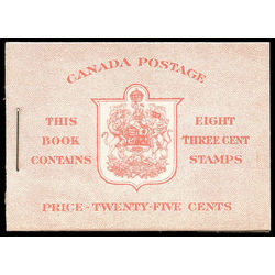 canada stamp complete booklets bk bk30c booklet 1937