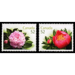 canada stamp 2260a b peonies 2008