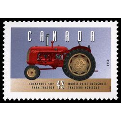 canada stamp 1552a cockshutt 30 farm tractor 1950 43 1995