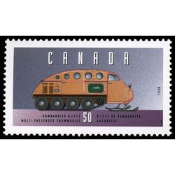 canada stamp 1552c bombardier b 12 cs multi passenger snowmobile 1948 50 1995