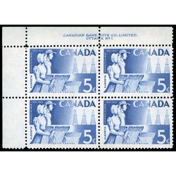 canada stamp 355 wheat and oil 5 1955 PB UL %231