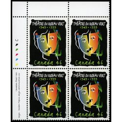 canada stamp 1769 the masks of tragedy and comedy with the profiles of the theatre s co founders superimposed 46 1999 PB UL