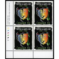 canada stamp 1769 the masks of tragedy and comedy with the profiles of the theatre s co founders superimposed 46 1999 PB LL