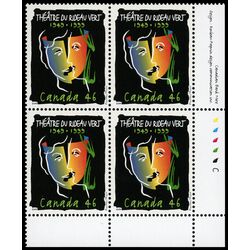 canada stamp 1769 the masks of tragedy and comedy with the profiles of the theatre s co founders superimposed 46 1999 PB LR