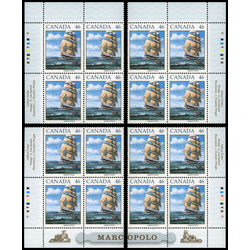 canada stamp 1779 the marco polo under full sail 46 1999 PB SET