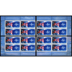 canada stamp 1809 nato flags 46 1999 PB SET