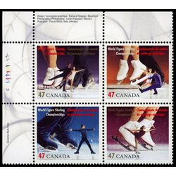 canada stamp 1899a world figure skating championships 2001 PB UL