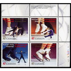 canada stamp 1899a world figure skating championships 2001 PB UR