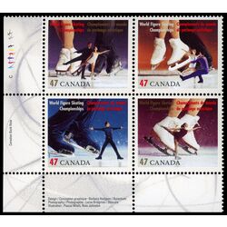 canada stamp 1899a world figure skating championships 2001 PB LL