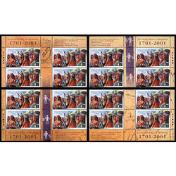 canada stamp 1915 great peace negotiations 47 2001 PB SET