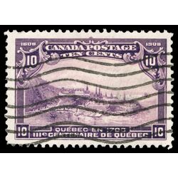 canada stamp 101 quebec in 1700 10 1908 U VF 059