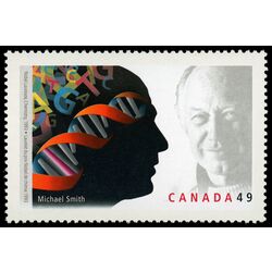 canada stamp 2062 dr michael smith 1993 laureate and dna double helix 49 2004
