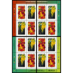 canada stamp 2001a national emblems 2003 PB SET