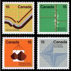 canada stamp 582p 5p geology geological fault 1972