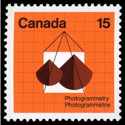 canada stamp 584p photogrammetry aerial map photography 15 1972