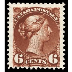 canada stamp 43a queen victoria 6 1890 M F 009