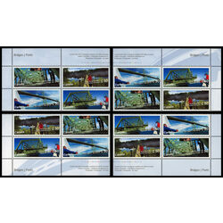 canada stamp 2103a canadian bridges 2005 PB SET