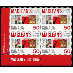 canada stamp 2104 magazine covers 50 2005 PB LL