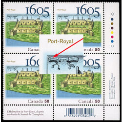 canada stamp 2115i samuel de champlain s drawing of settlement 50 2005 PB LR