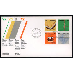 canada stamp 585a earth sciences 1972 FDC