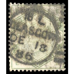 great britain stamp 107 queen victoria 1sh 1884 U 008