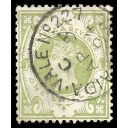 great britain stamp 122 queen victoria 1 sh 1887 U VF 022