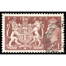 great britain stamp 289 king george vi and royal arms 1951