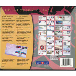 2002 collection canada official first day covers