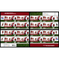 canada stamp 2220 soccer players and ball 52 2007 PB SET