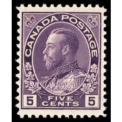 canada stamp 112i king george v 5 1922 M VFNH 001