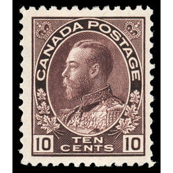 canada stamp 116a king george v 10 1912 M F VF 008