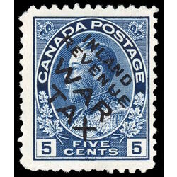 canada stamp mr war tax mr2bi war tax 5 1915 M F VFNG 029