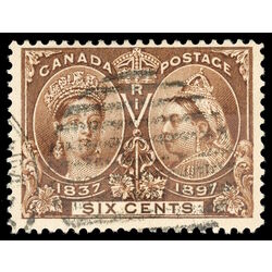 canada stamp 55 queen victoria diamond jubilee 6 1897 U F VF 054
