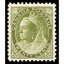 canada stamp 84 queen victoria 20 1900 U VF 042