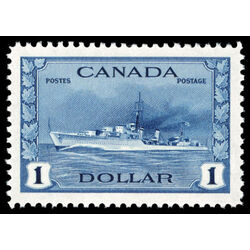 canada stamp 262 tribal class destroyer royal canadian navy 1 1942 M XFNH 031